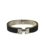 Hermes H Black/Palladium Clic Bracelet