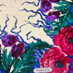 Tiffany & Co. Dark Multicolor Silk Scarf