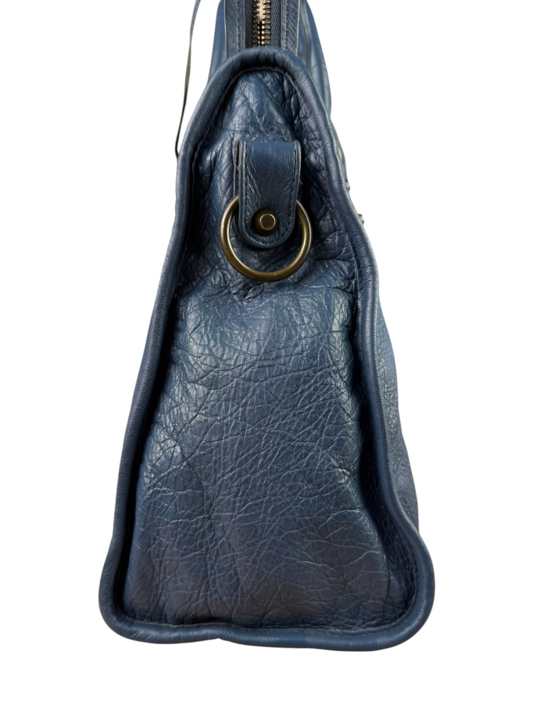 Balenciaga Blue Leather Medium Le City Two-Way Bag