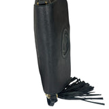 Gucci Black Pebbled Leather Soho Chain Flap Crossbody Bag