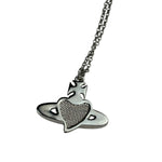 Vivienne Westwood Orb Red Diamante Heart Pendant Necklace