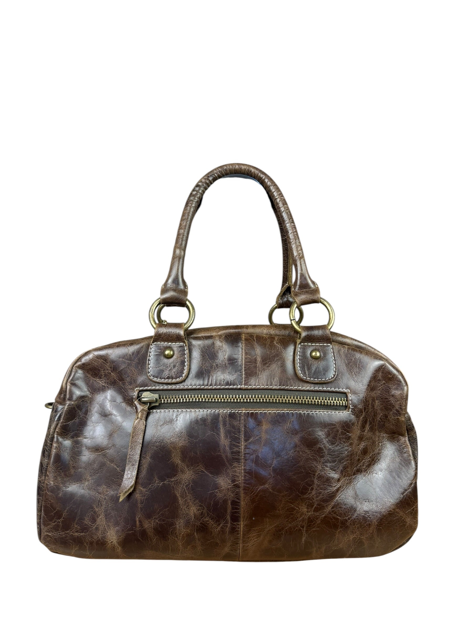 Balenicaga Brown Leather Whistle Handbag