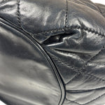 Chanel Black Quilted Lambskin Cloudy Bundle Hobo 2005