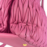 Miu Miu Pink Nappa Leather 2Way Tote Bag