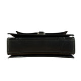 Balenciaga Crush Sling Shoulder Bag Black Leather