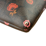 Coach Brown Leather Ranch Floral Crossbody Bag