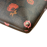 Coach Brown Leather Ranch Floral Crossbody Bag