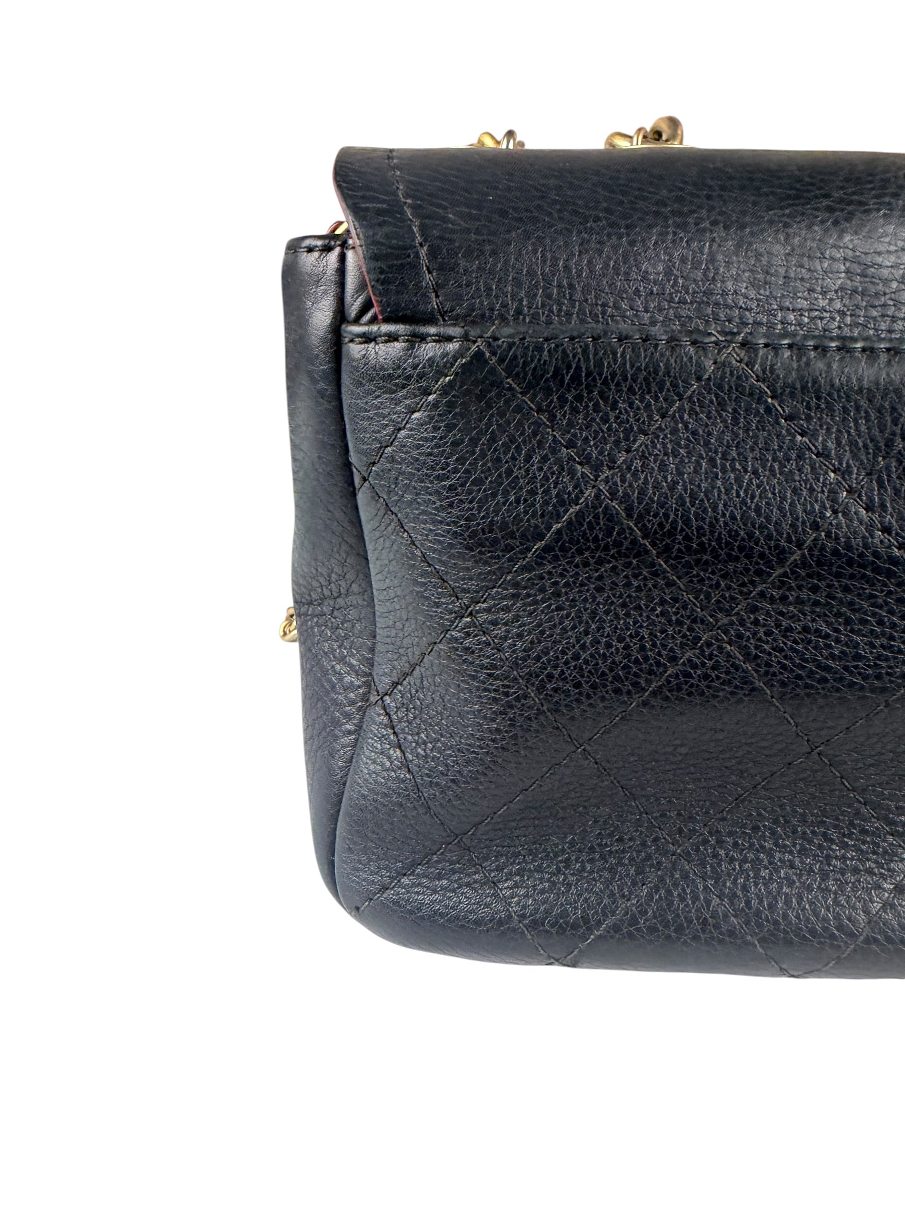 Chanel Black Quilted Archi Chic Flap Bag 2017