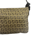 Fendi Vintage Brown Zucca Shoulder Bag