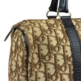 Christian Dior Brown Leather Trotter Boston Handbag