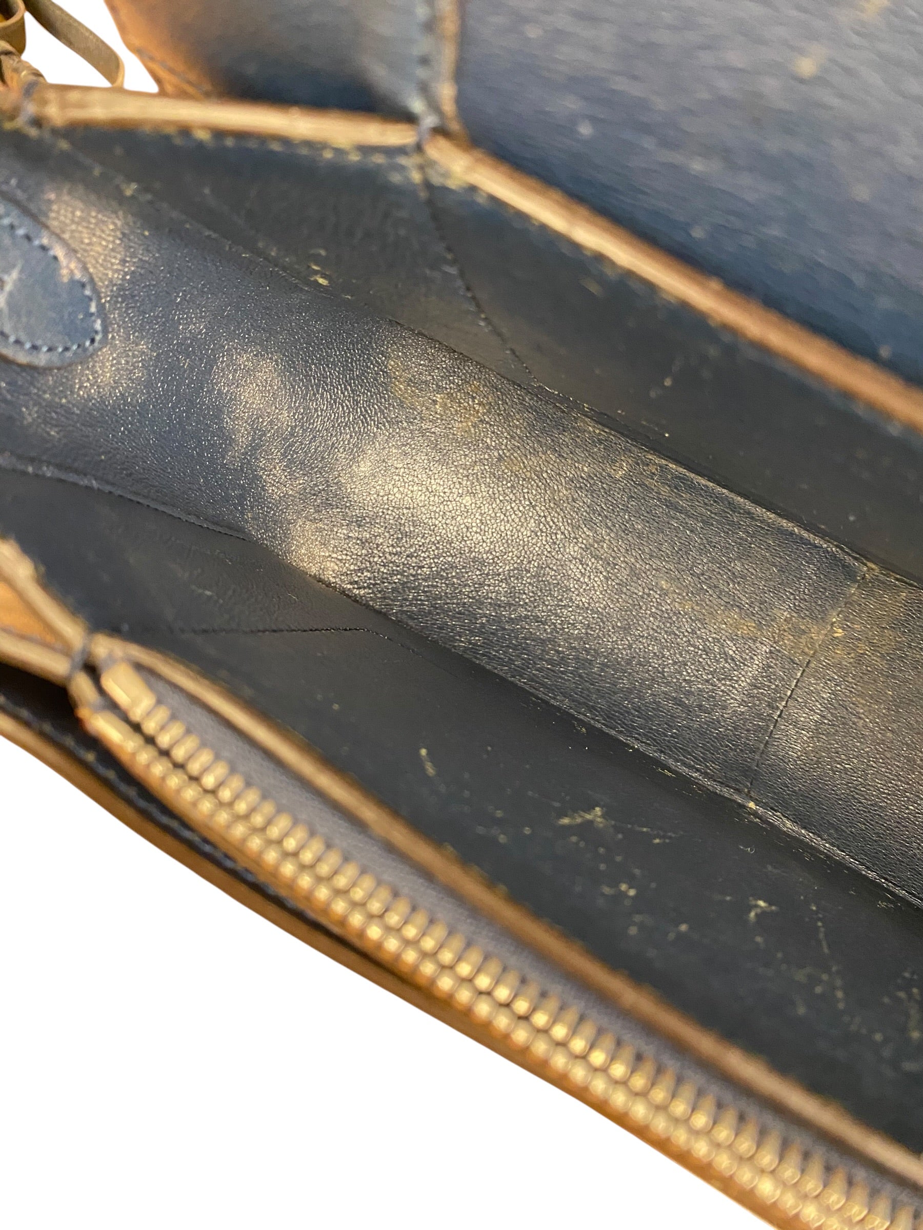 Celine Blue/Plum Leather Medium Frame Shoulder Bag