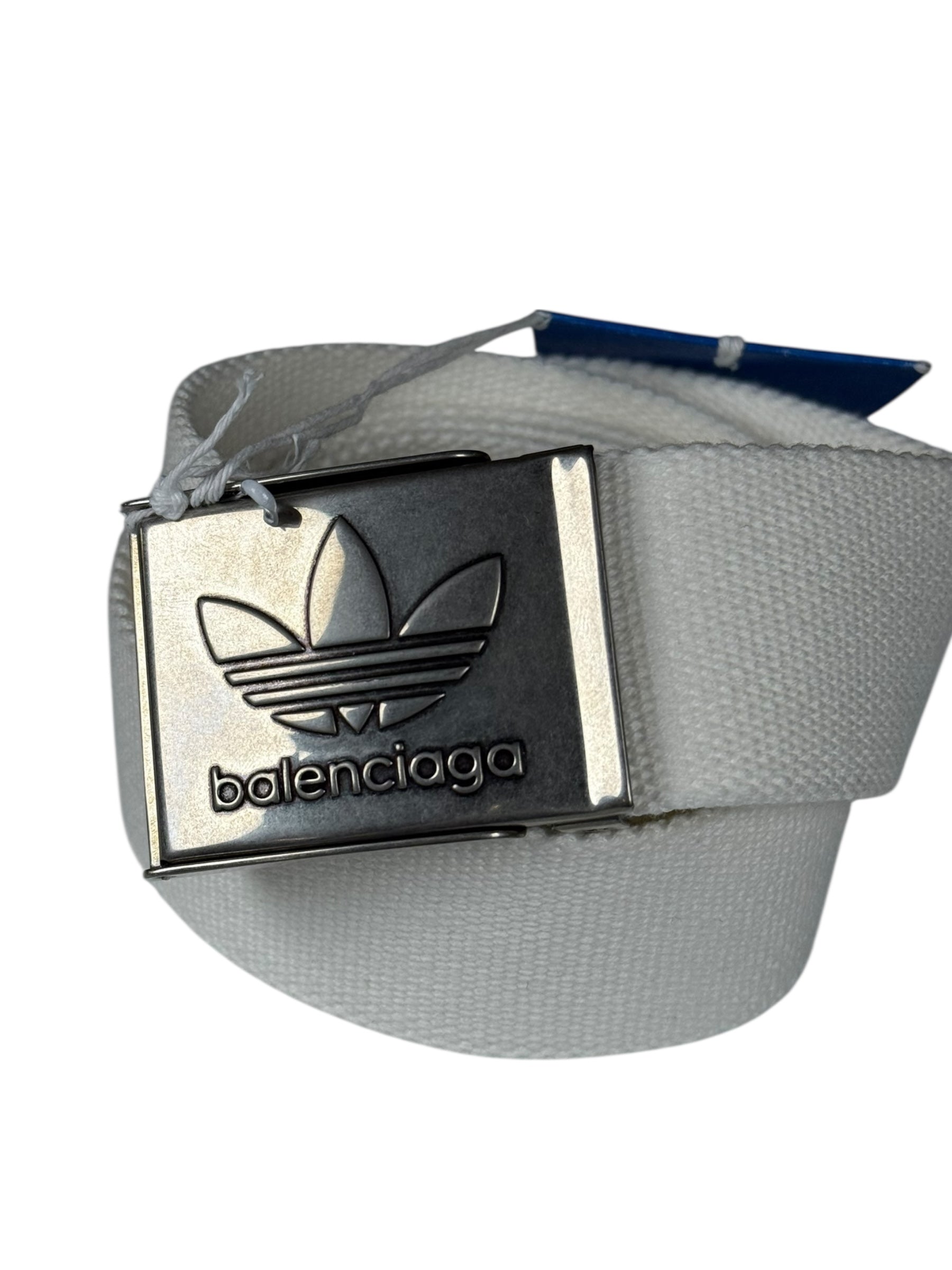 Balenciaga X Adidas Canvas White Belt