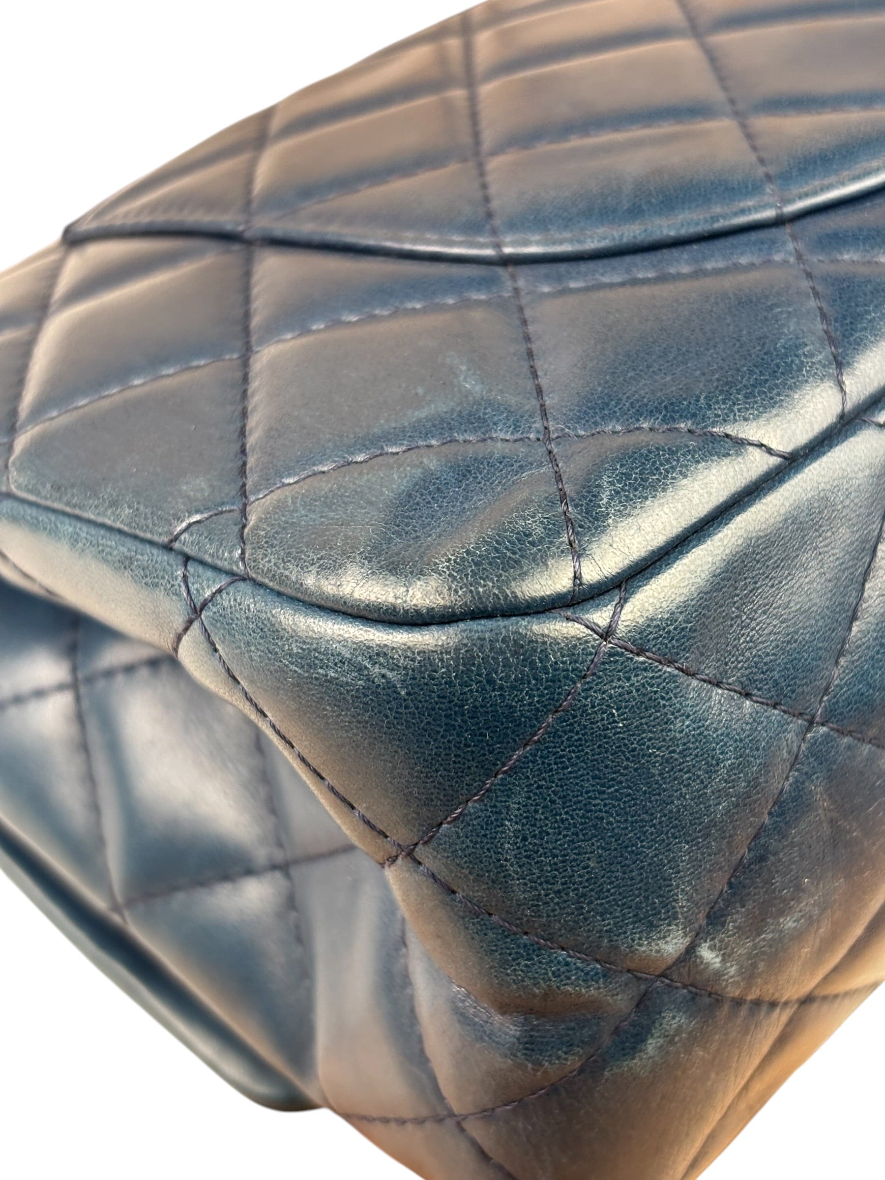 Chanel Blue Reissue 225 Double Flap Bag 1991