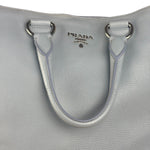 Prada Light Blue Vitello Daino Leather Tote