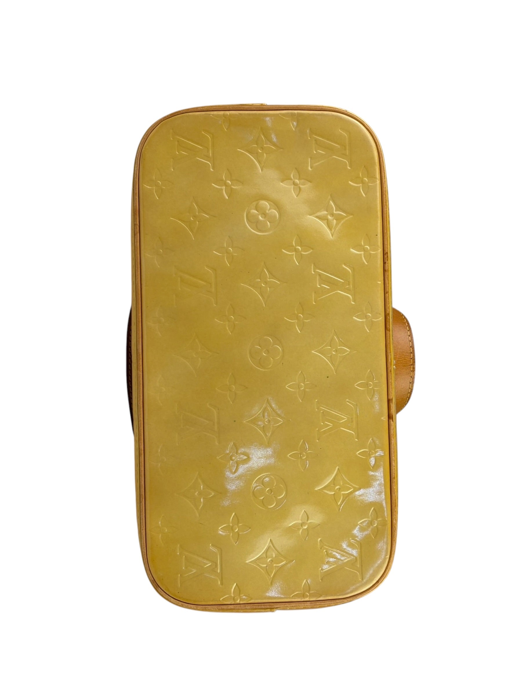 Louis Vuitton Yellow Vernis Houston Tote MM