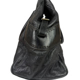 Fendi Black Leather Etniko Du Jour Shoulder Bag