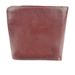 Cartier Vintage Bordeaux Burgundy Leather Bifold Wallet