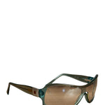 Bvlgari Striking Teal Geometric Temple Sunglasses