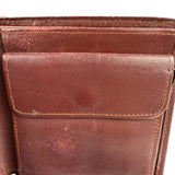 Cartier Vintage Bordeaux Burgundy Leather Bifold Wallet