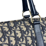 Christian Dior Vintage Navy Blue Trotter Boston Bag