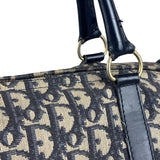 Christian Dior Vintage Navy Blue Trotter Boston Bag