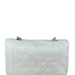 Chanel White Lambskin Diana Bijoux Flap 1992
