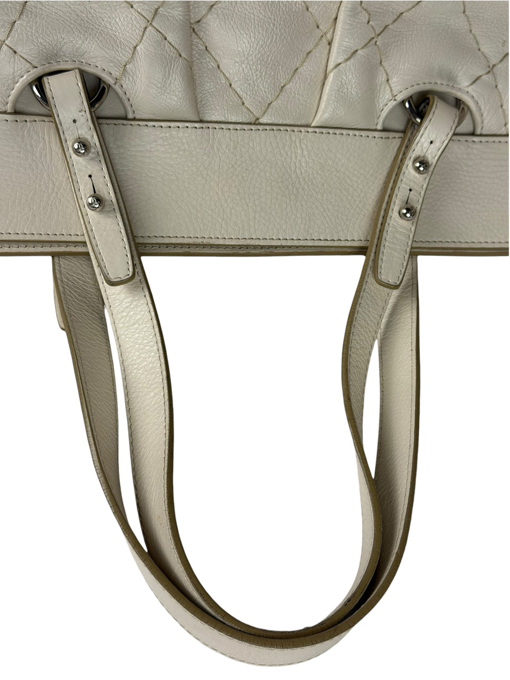 Chanel Beige Quilted Leather Tote 2009