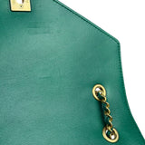 Chanel Green Lambskin Shoulder Bag 2018