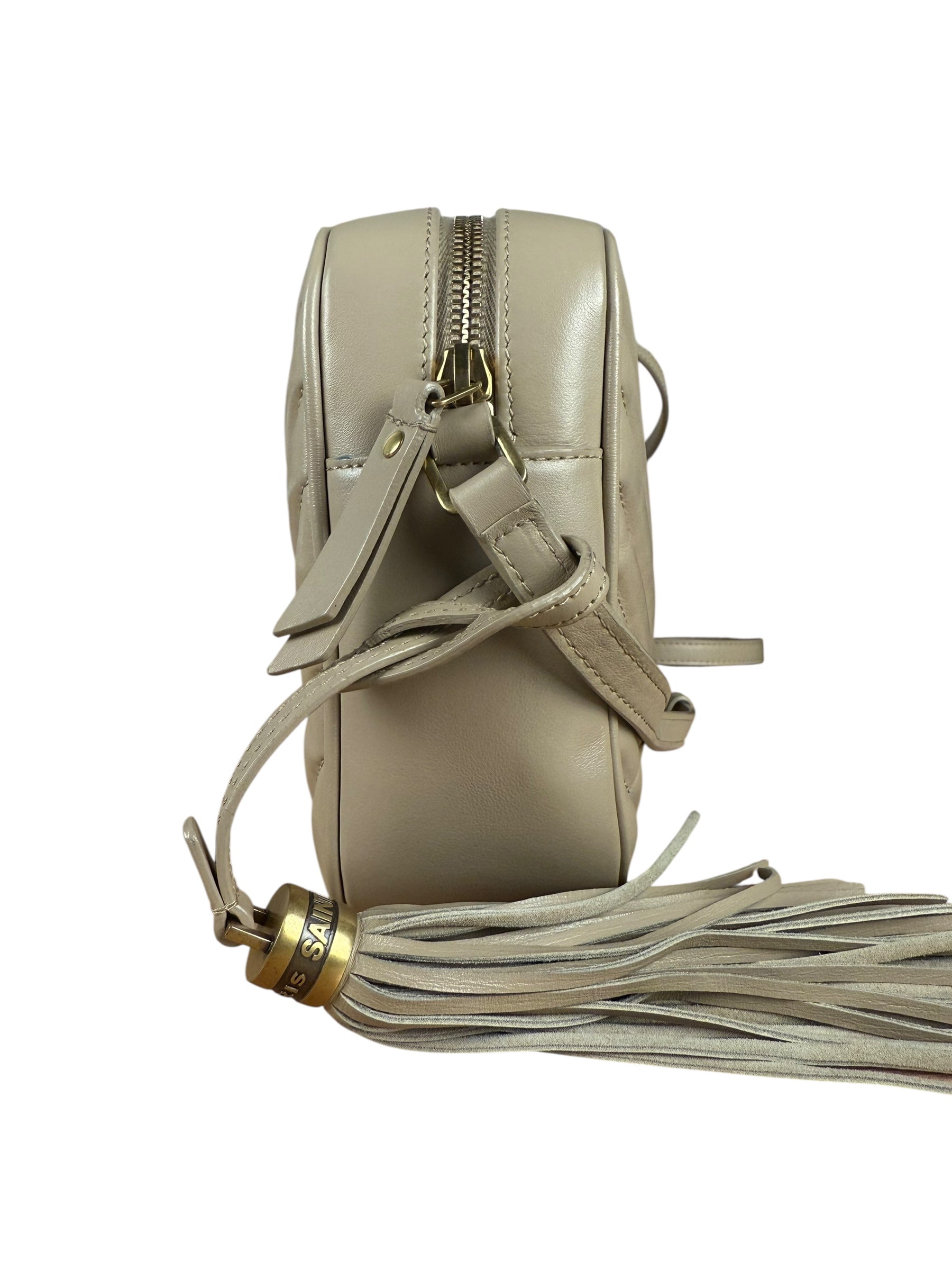 Ysl Lou Zip-Up Quilted Leather Crossbody Bag
