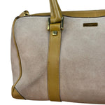 Gucci Vintage Pink Suede Mini Boston Handbag