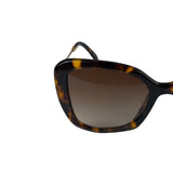 Prada Tortoise Shell SPY 03Y Oversized Butterfly Sunglasses
