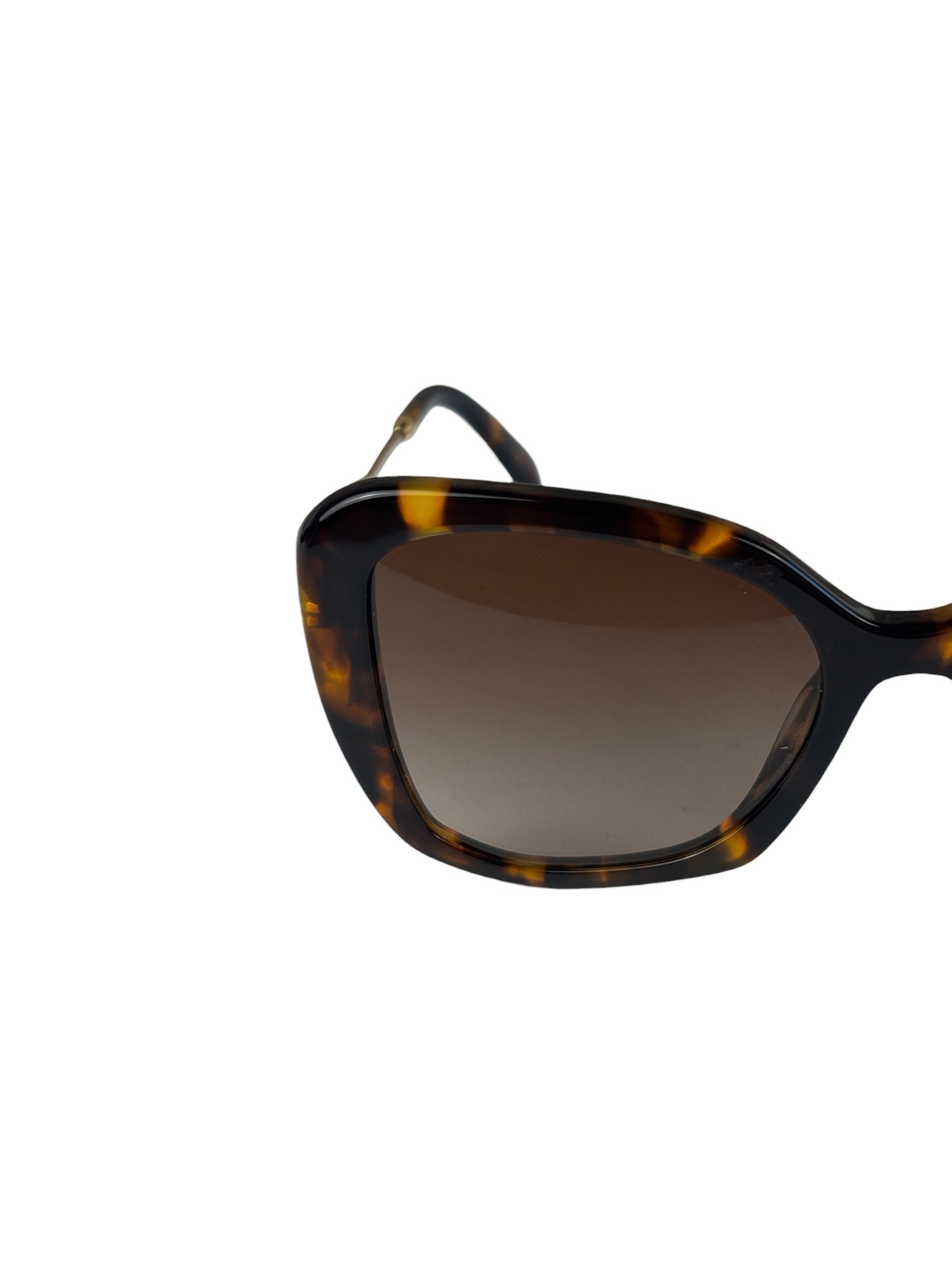 Prada Tortoise Shell SPY 03Y Oversized Butterfly Sunglasses