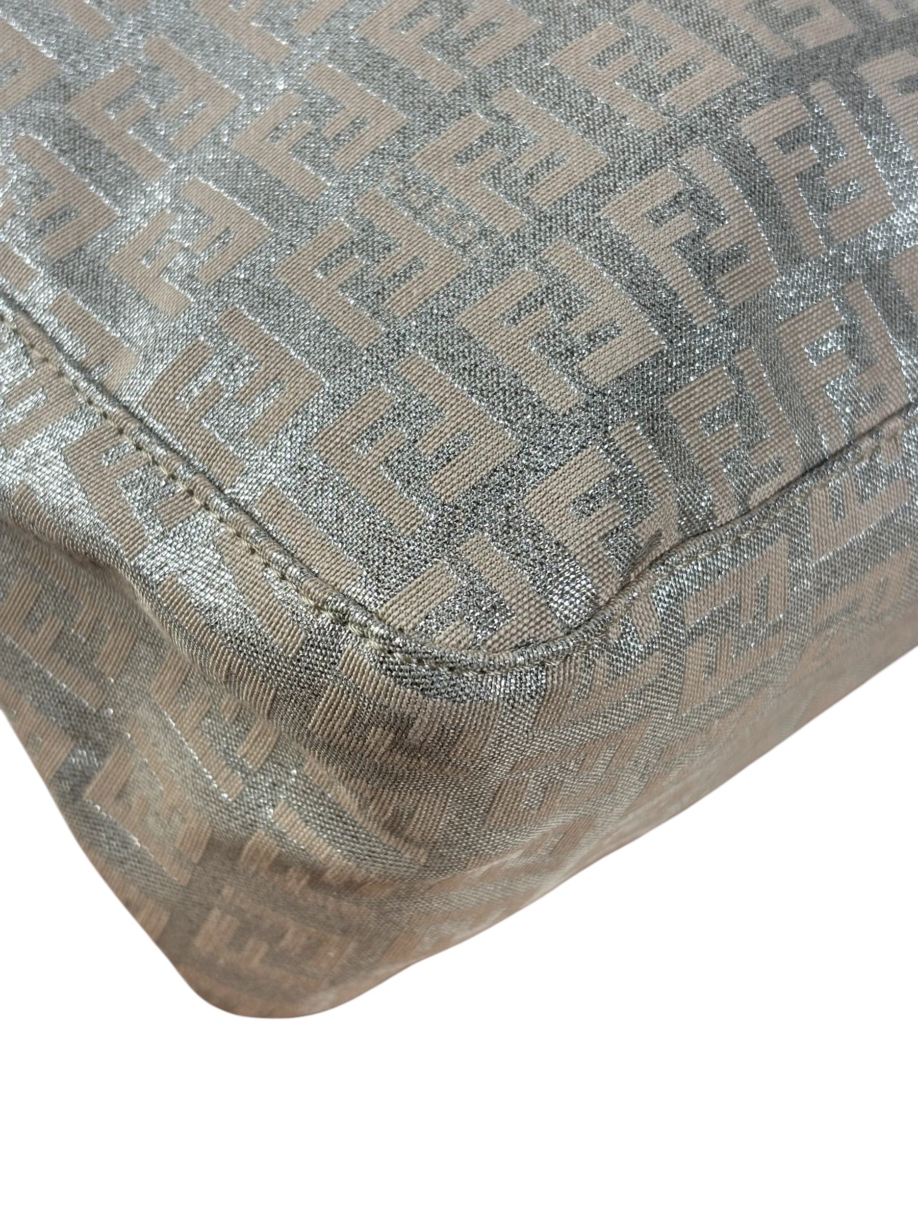 Fendi Vintage Zucchino FF Logo Shoulder Bag