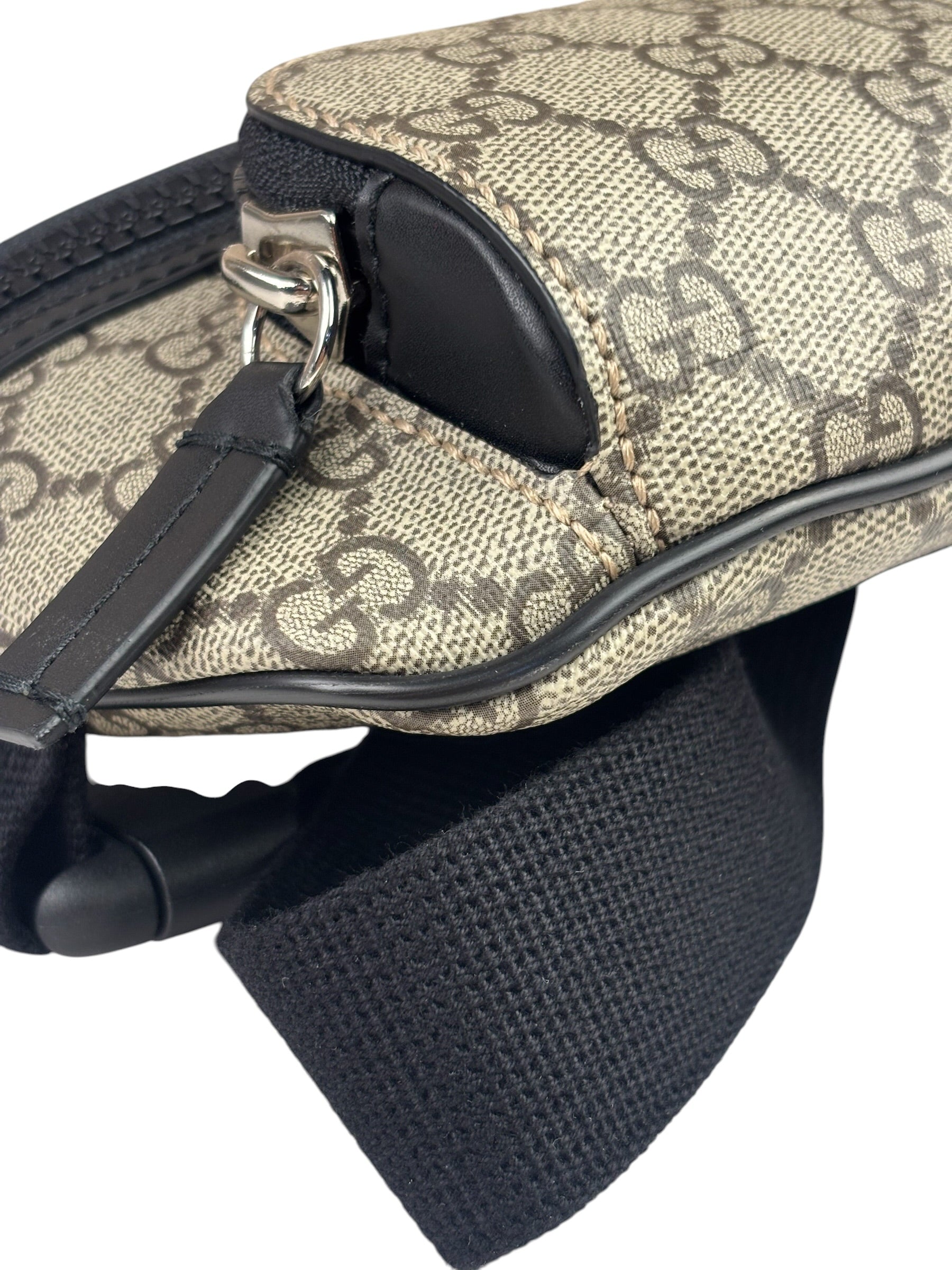 Gucci Beige/Black Leather GG Eden Belt Bag