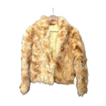 Vintage Camel Shag Fur Coat