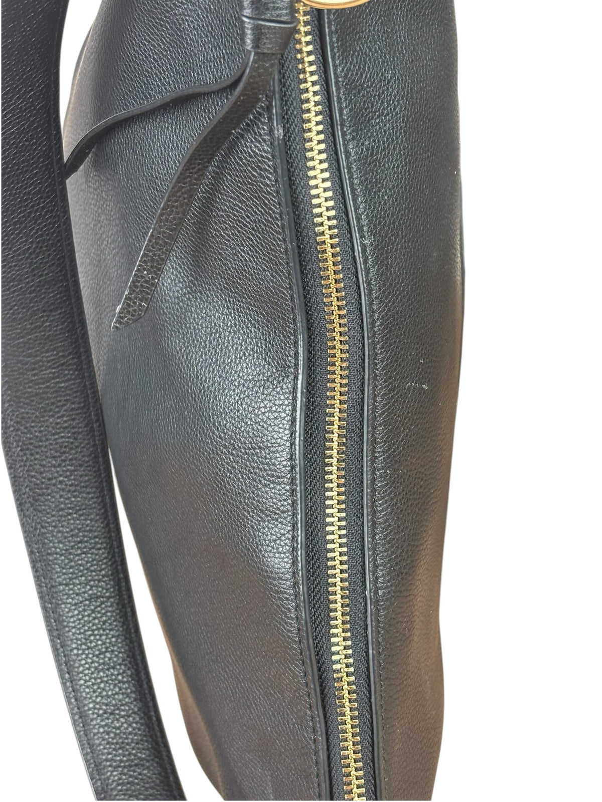 Coach Black Pebbled Leather Laurel Hobo Bag