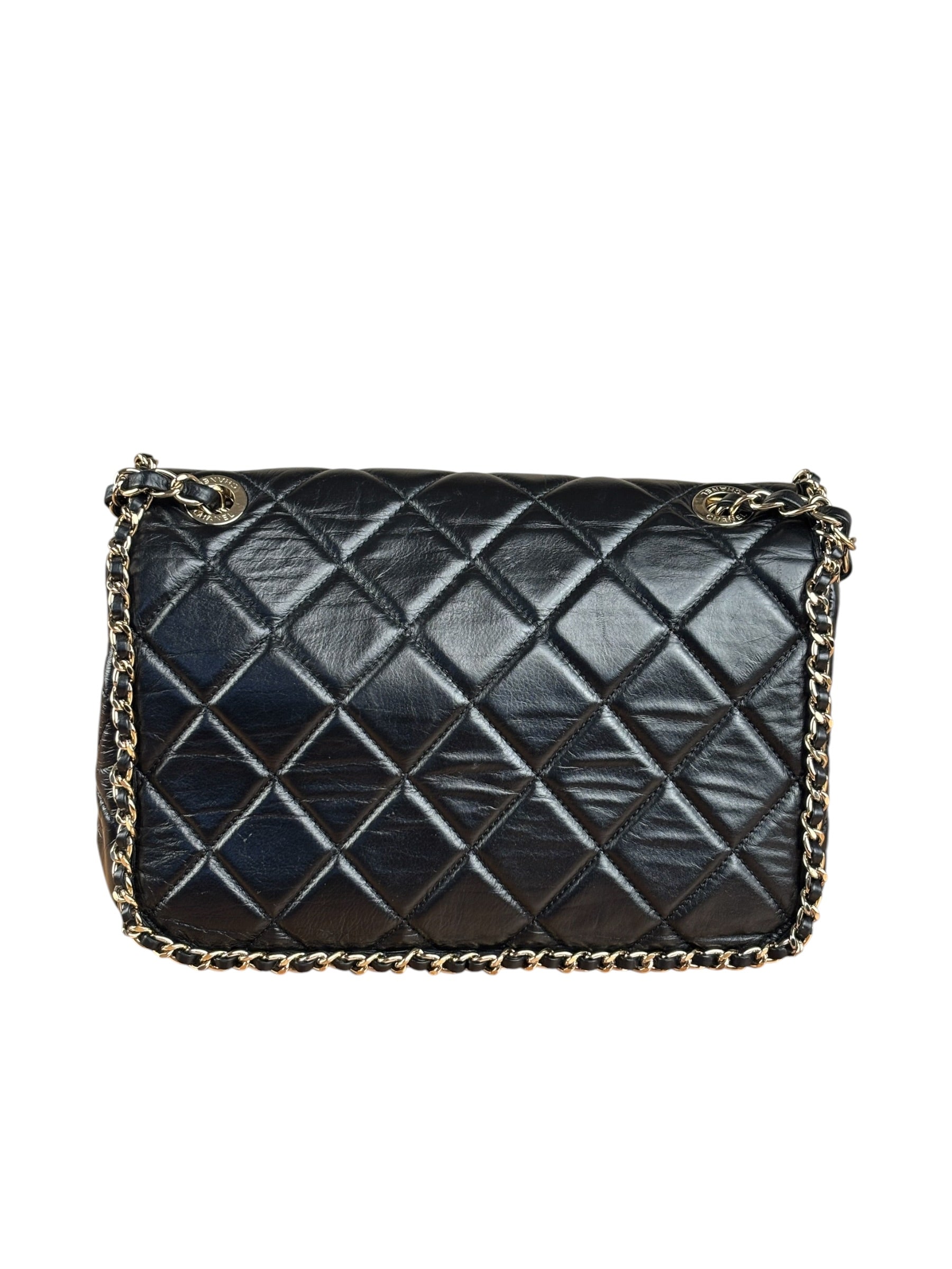 Chanel Black Quilted Leather Flap Bag 2019