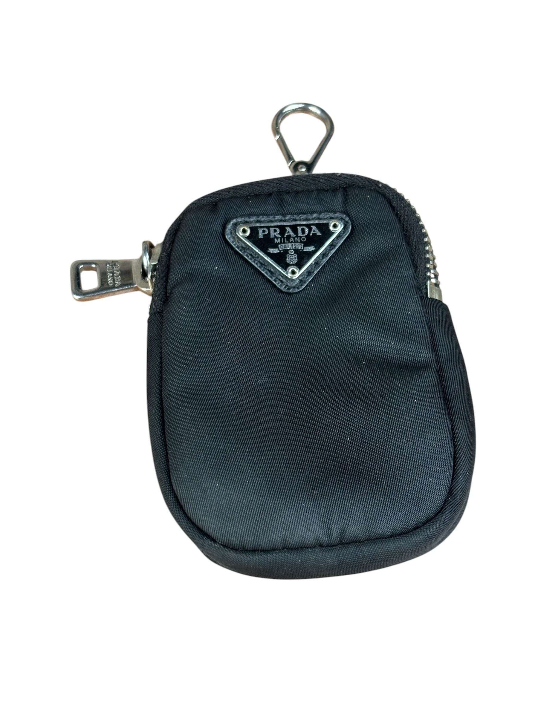 Prada Black Nylon Leather Trim Re-Edition 2005 Two-Way Bag
