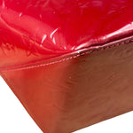 Louis Vuitton Red Leather Monogram Vernis Bellevue Handbag PM