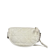 Christian Dior White Leather Micro Vibe Two-Way Bag