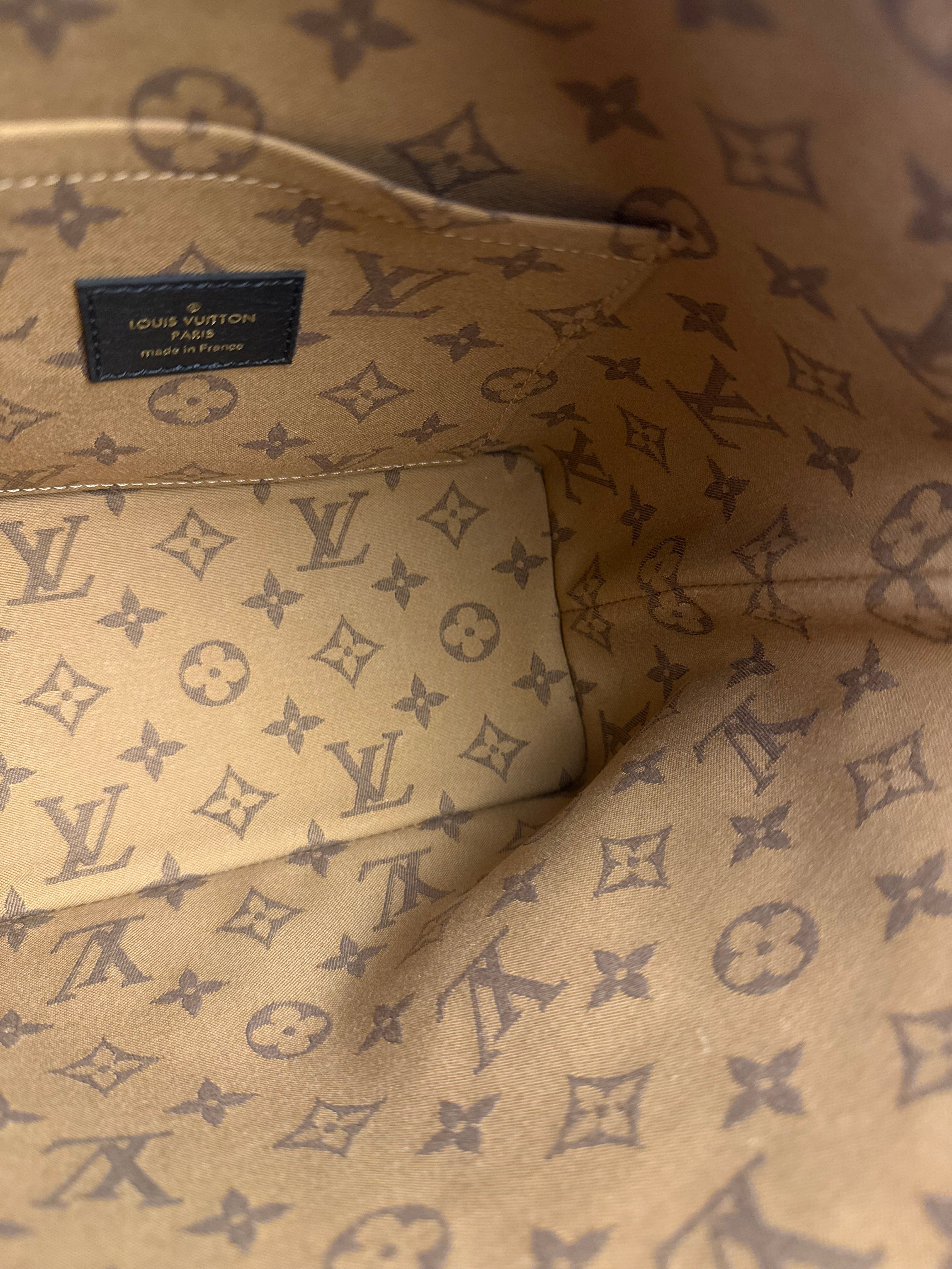 Louis Vuitton Black Leather Cruiser Handbag