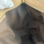 Gucci Vintage Beige Leather Ruched Handle Tote