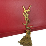 Yves Saint Laurent Red Leather Medium Kate Shoulder Bag