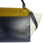 Celine Colorblock Leather/Suede Trapeze Two-Way Bag