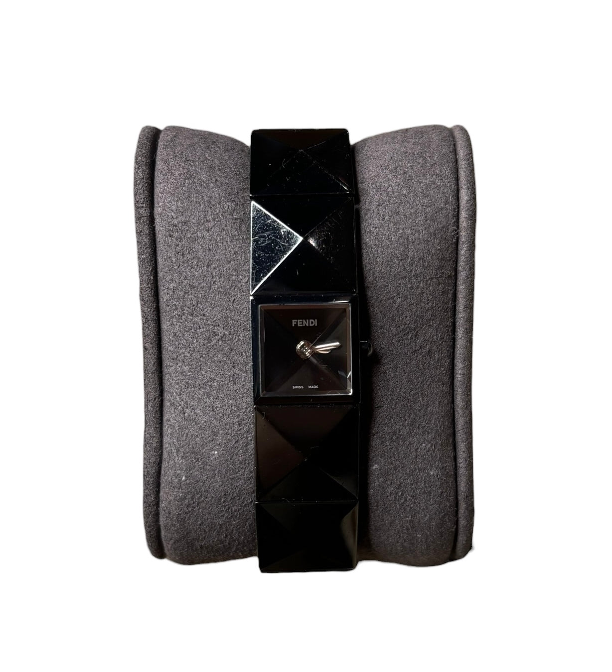 Fendi Black 4270L Ion Plated Geometric Watch