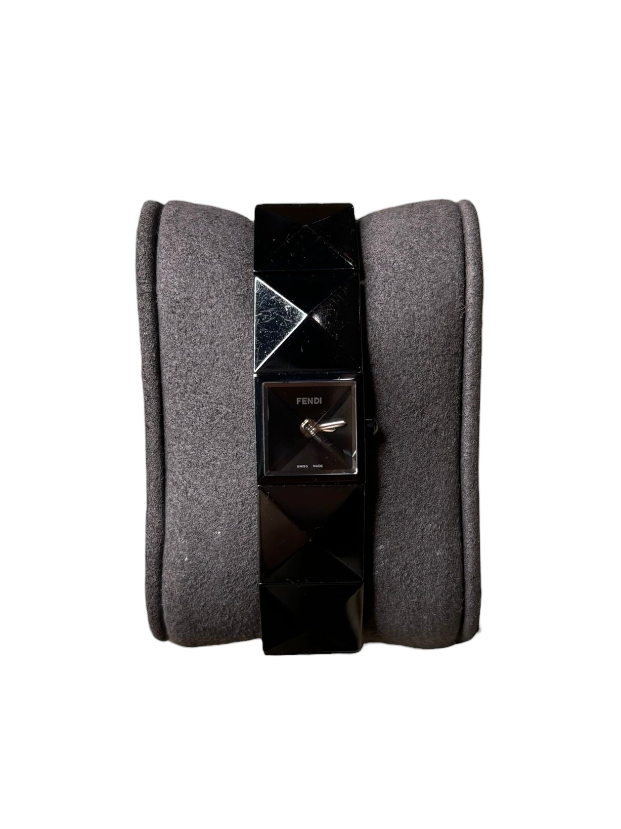 Fendi Black 4270L Ion Plated Geometric Watch