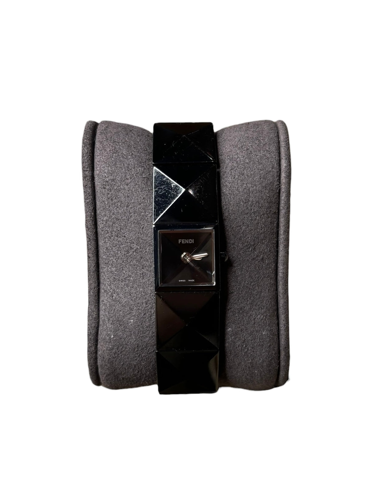 Fendi Black 4270L Ion Plated Geometric Watch