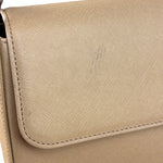 Burberry Vintage Saffiano Leather Flap Shoulder Bag