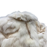 Vintage Peach John Light Ivory Tones Satin Lining Fur Coat