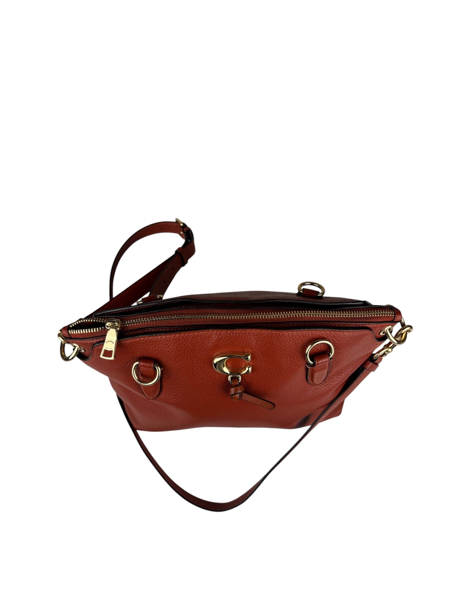 Coach Orange Remi Satchel Crossbody Bag